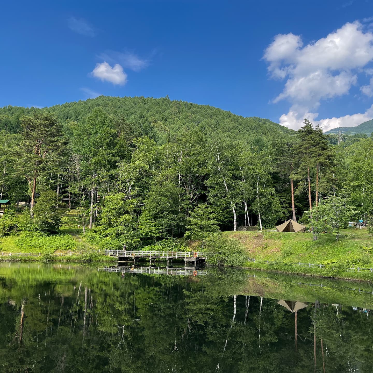 眺望の良いテントサイト