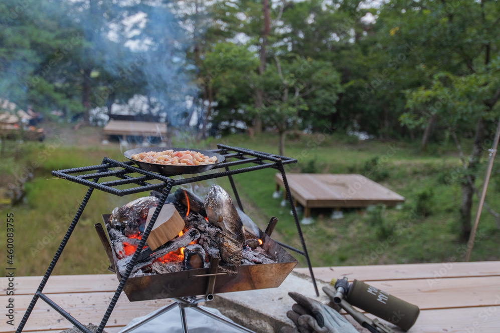 キャンプ飯風景